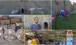 Surların altında açılan ilk dükkânda Diyarbakır tanıtılıyor