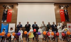 Şanlıurfa’da Kur’an kursu öğrencilerine bisiklet dağıtıldı