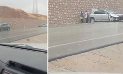 Siirt’te yağışlı hava trafik kazasına neden oldu