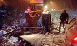 Malatya'da kar yağışı nedeniyle mahsur kalan vatandaşlar kurtarıldı