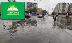 HÜDA PAR’dan Diyarbakır’daki yağış sonrası altyapı tepkisi