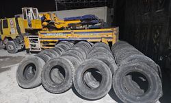 Şanlıurfa’da sahte faturalı 44 kamyon lastiği ele geçirildi
