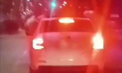 Trafikte yüksek sesle müzik dinleyen sürücüye işlem