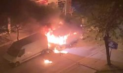 Adıyaman’da seyir halindeki otomobil yandı