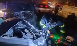 Adıyaman'da iki otomobil çarpıştı: 5 kişi yaralandı