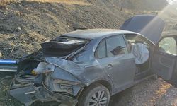 Adıyaman'da şarampole devrilen otomobilin sürücüsü yaralandı