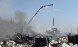 Gaziantep'te inşaat şantiyesinde yangın