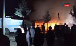 Dicle'de yangın: Bir işyeri küle döndü