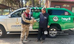 Gaziantep'te yaralı kartalı jandarma buldu