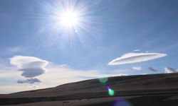 Kars'ta mercek bulutları kartpostallık kareler sundu