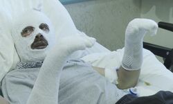 Kars’ta tüp patlamasında ağır yaralanan işitme engelli genç tedavi görüyor