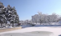 Muş’ta dondurucu soğuk: Göletler dondu, çatılarda buz sarkıtları oluştu