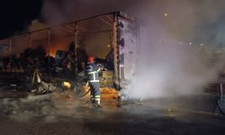 Şanlıurfa’da beyaz eşya yüklü tır yandı