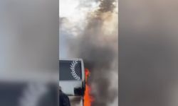 TAG Otoyolu’nda yolcu otobüsü alev aldı