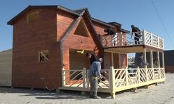 Vanlı kardeşlerin ürettiği çevre dostu ahşap evlere yoğun talep var