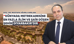 Doç. Dr. Arslan: Dünyada metrekaresine en fazla âlim ve şair düşen şehir Diyarbakır'dır