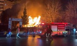 Diyarbakır'da bir çay bahçesinde korkutan yangın