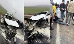 Diyarbakır'da duvara çarpan otomobil kullanılamaz hale geldi: 2 yaralı