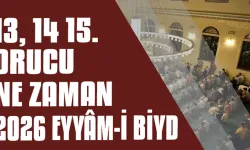 Şaban ayı takvimine göre: 13-14-15. günler ne zaman?
