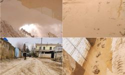 Şanlıurfa'da çamur deryasına dönen sokaklarda mahalleli isyan etti