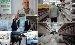 Umut Kervanı Gaziantep, Miraç Kandili'nde gıda dağıtımı gerçekleştirdi