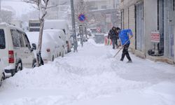 Van’da yoğun kar yağışı etkisini sürdürüyor