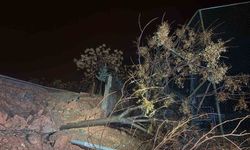 Siirt'te okulun istinat duvarı çöktü