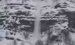 Şırnak'ta çığ düşme anı görüntülendi