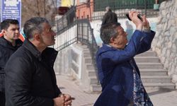 Şırnak'ta hastane bölgesindeki üst geçit çalışması devam ediyor