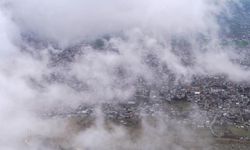 Diyarbakır Makam Dağı'nda sis altında kaldı