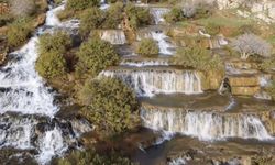 Mardin'de Başdeğirmen Şelalesi'ne ziyaretçi akını