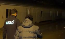 Gaziantep'te yoğun yağış sonrası geçici yaşam alanı boşaltıldı