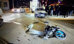 Adıyaman’da otomobil ile motosiklet kafa kafaya çarpıştı