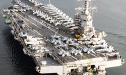 ABD'nin en büyük uçak gemisi "USS Gerald R. Ford" Kızıldeniz'de