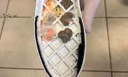 Ayakkabı tabanına zulalanmış madde ele geçirildi