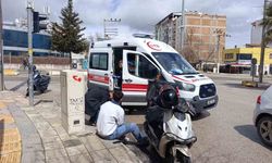 Devrilen motosikletin sürücüsü yaralandı