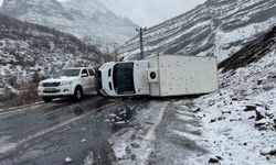 Şırnak'ta kamyonet devrildi: 1 yaralı