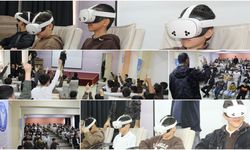 Diyarbakır'da öğrenciler sanal gerçeklik gözlüğüyle Mescid-i Aksa'yı geziyor