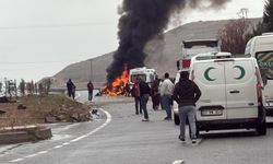 Batman'da otomobil takla atıp yandı, 2 ağır yaralı