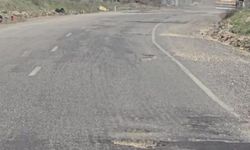 Diyarbakır'da yolda oluşan çukurlar sürücüleri mağdur ediyor