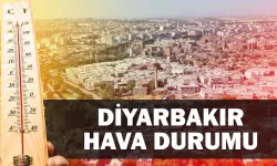 Diyarbakır'da bu pazar hava durumu nasıl olacak?