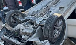 Diyarbakır’da otomobil takla attı: 1 yaralı
