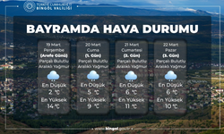 Ramazan Bayramında Bingöl’de yoğun yağış bekleniyor