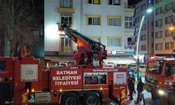 Batman'da 7 katlı binada korkutan yangın