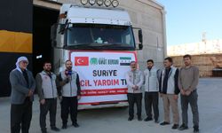 Şanlıurfa Umut Kervanı Suriye’ye insani yardım gönderdi