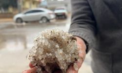 Şanlıurfa'da yağmur ve dolu yağışı