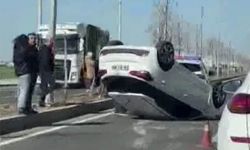 Diyarbakır'da araç takla attı: 1 yaralı