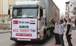 Umut Kervanı Suriye'ye 1 tır insani yardım gönderdi