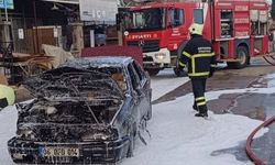 Adıyaman’da seyir halindeki otomobil alev aldı
