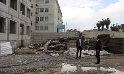 Cizre'de okul inşaatlarında inceleme yapıldı